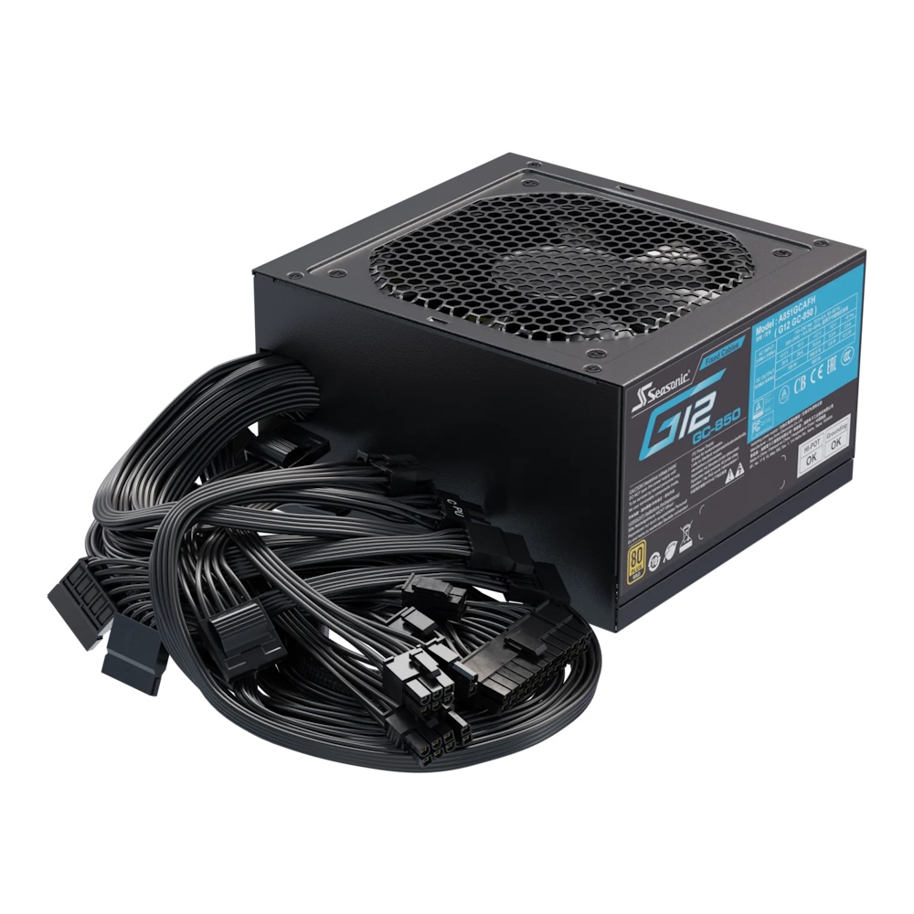 Seasonic G12 GC 850 Strømforsyning - 850 Watt - 120 mm - ATX 2.3 - 80 Plus Gold certified