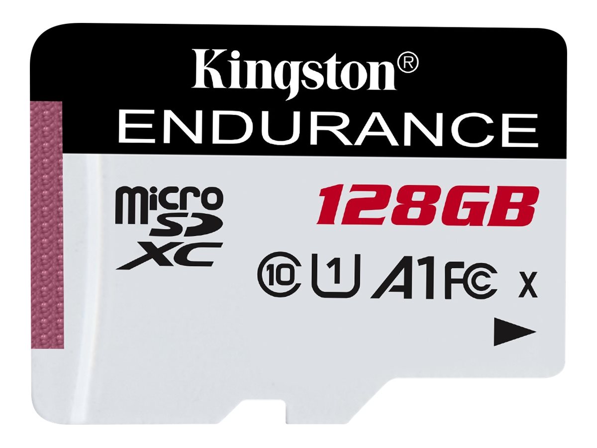 Kingston 128GB microSDXC Endurance 95R/45W C10 A1 UHS-I Card Only