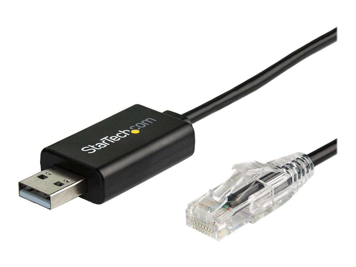 StarTech.com 6 ft (1.8 m) Cisco USB Console Cable - USB to RJ45 Rollover Cable - 460Kbps - Windows, Mac and Linux Compatible - M/M (ICUSBROLLOVR) 1.8m