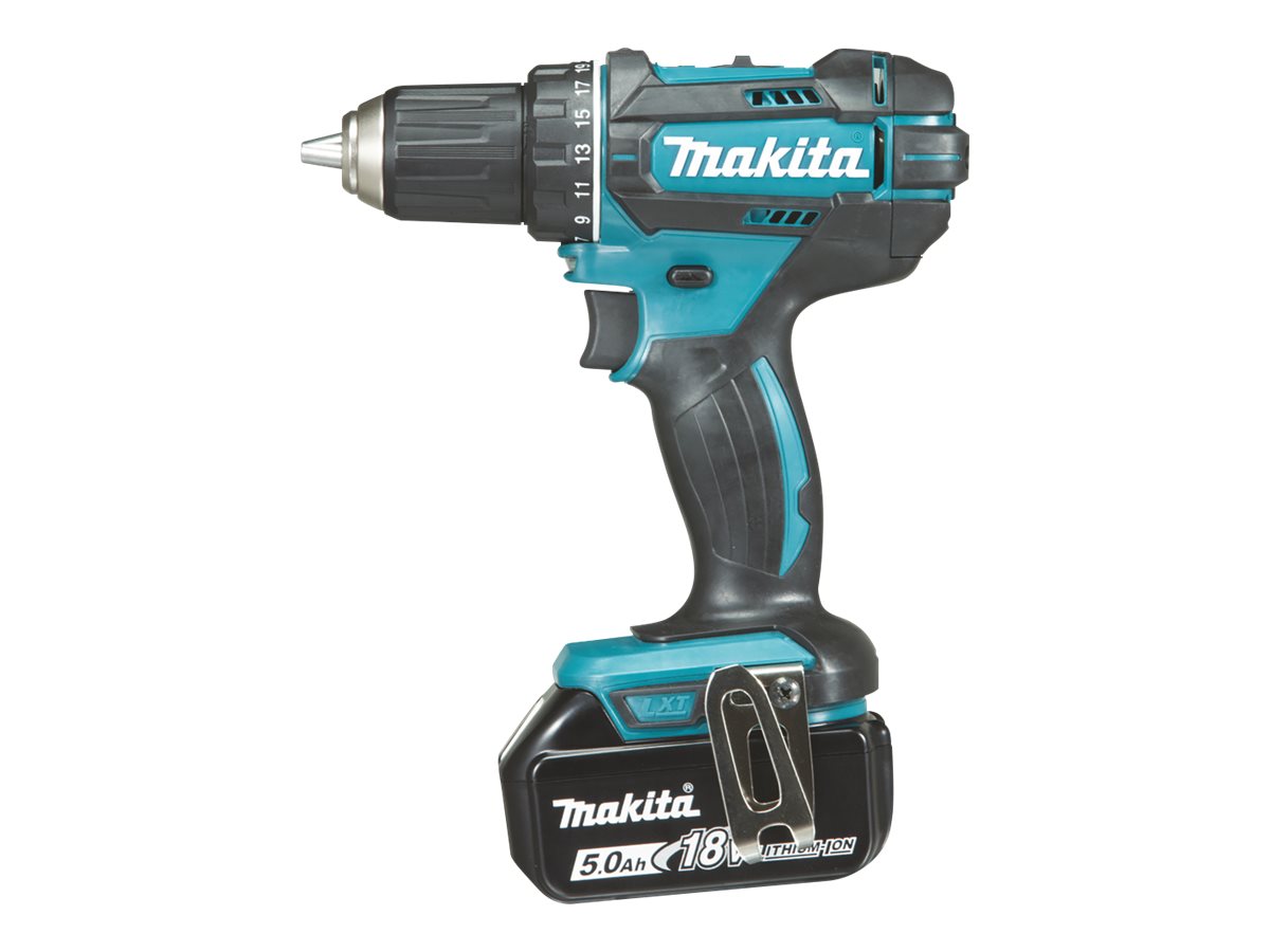 Makita DDF482RTJ 18V LI-ION Kompakt Boremaskine - inkl. 2 x 5Ah batterier, oplader, MAKPAC Box