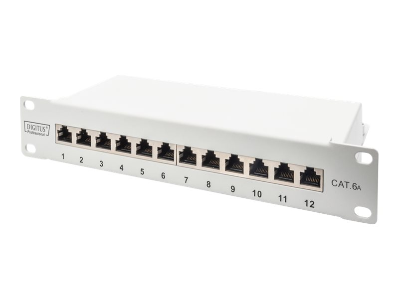 DIGITUS DN-91612S-EA-G - patch panel - 1U - 10"