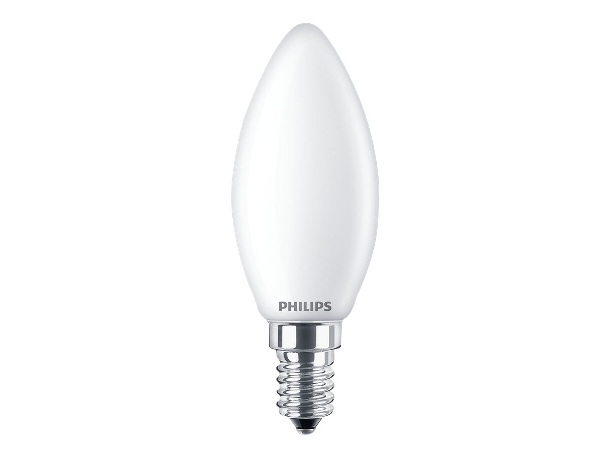 PHILIPS LED Classic kerte, 60W, E14, varm hvid, mat ikke dæmpbar, 1 pak