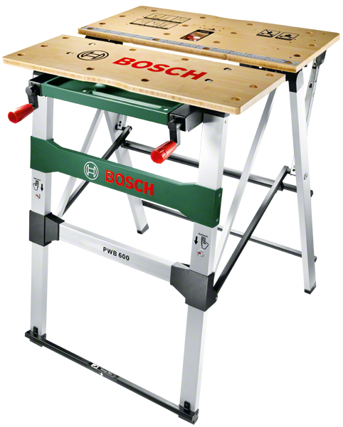 Arbejdsbænk BOSCH PWB 600 foldbar 64 × 84 cm