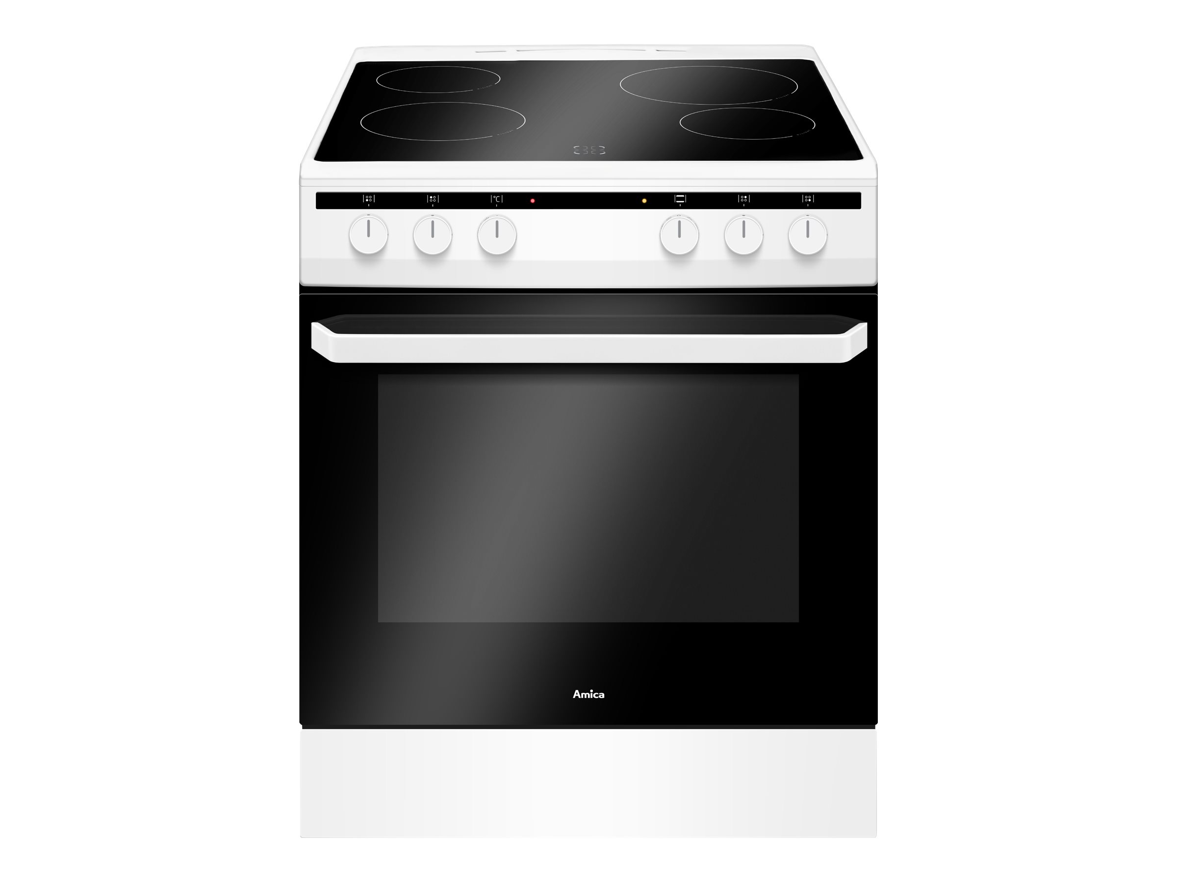 Amica 600 618CE3.333HQ(W) Komfur Fritstående Keramisk kogeplade Hvid