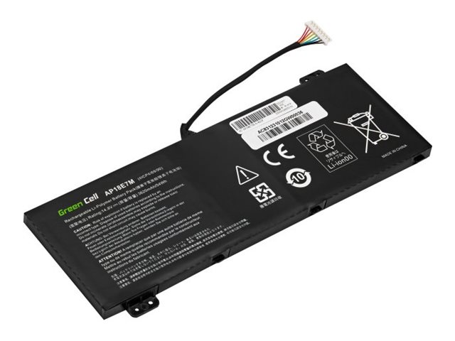 Green Cell Batteri til bærbar computer Litium-polymer 3620mAh