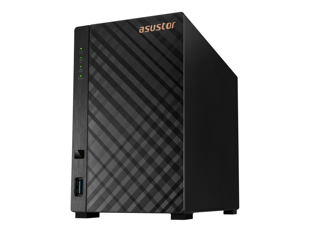 Asustor AS1102TL NAS & lagringsserver Mini Tower Realtek RTD1619B 1 GB DDR4 0 TB ADM Sort