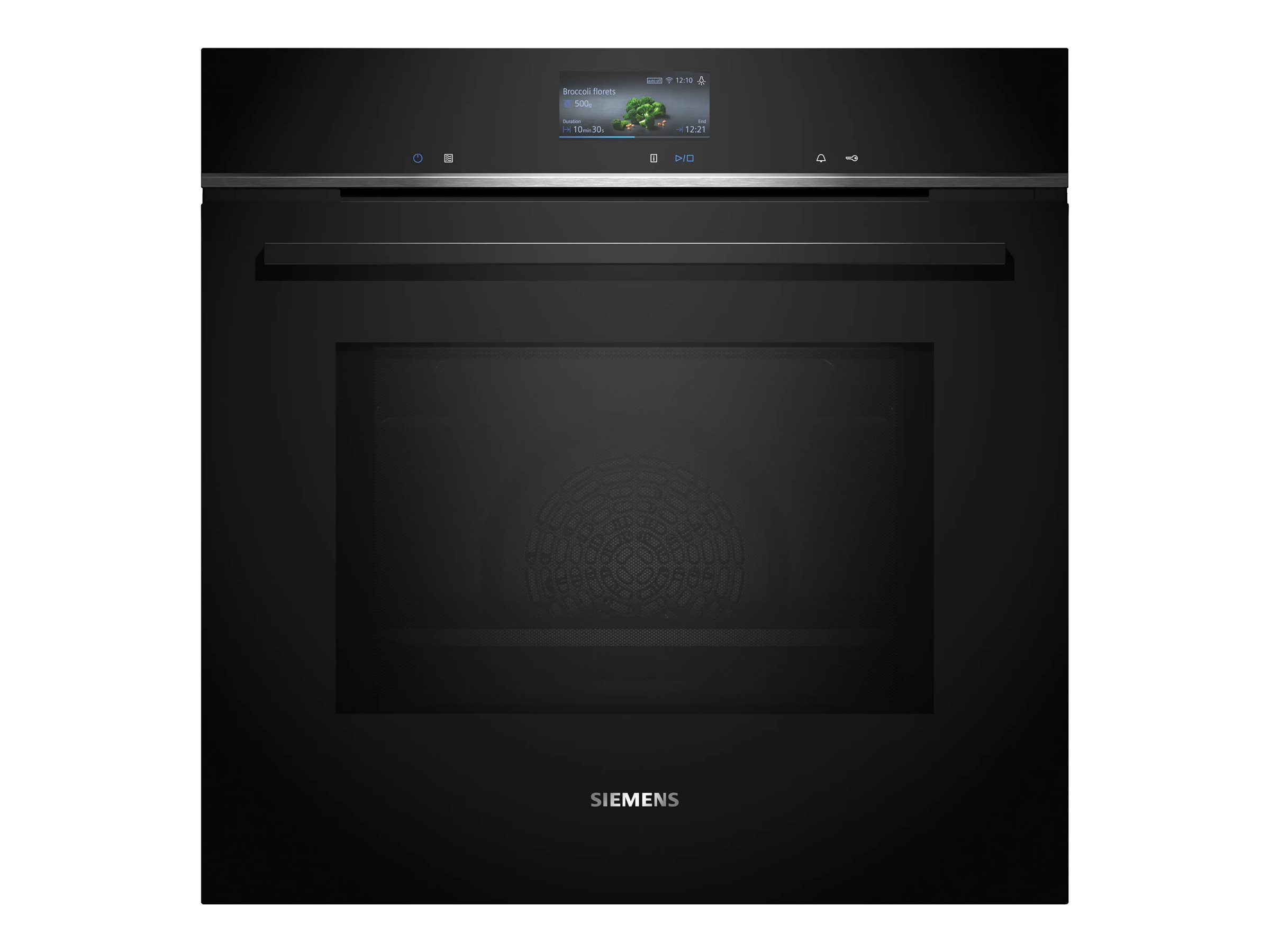 Siemens iQ700 Sort rustfrit stål Kombinationsovn 67liter Kombinationsovn