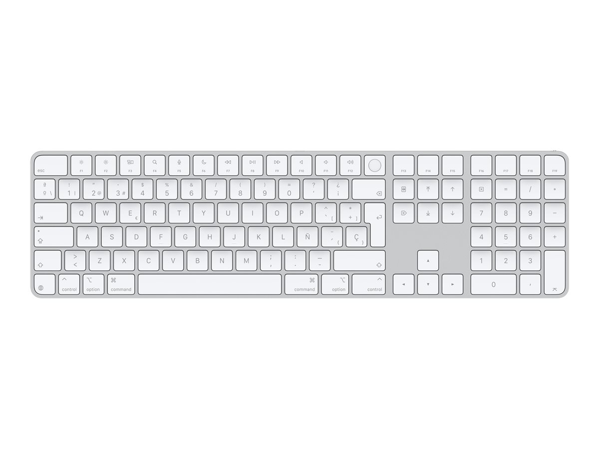 Apple Magic Keyboard with Touch ID and Numeric Keypad - Tastatur - Spansk - Hvid
