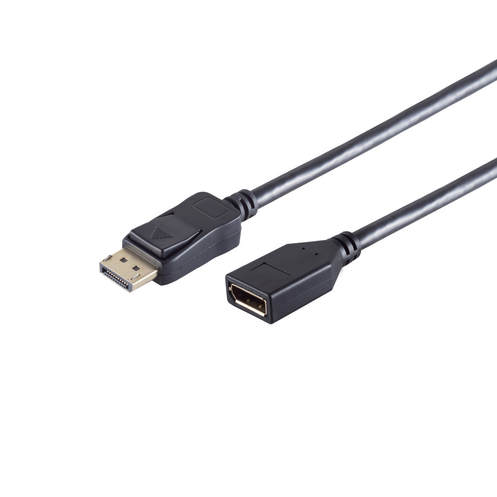 S-Impuls Displayport 1.2 Forlængerkabel 4K 5 Meter