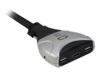 LevelOne KVM-0290 - 2‑ports USB HDMI kabel KVM‑switch