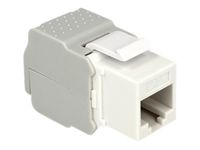 DeLOCK Keystone Module RJ45 jack > LSA Cat.6 UTP white