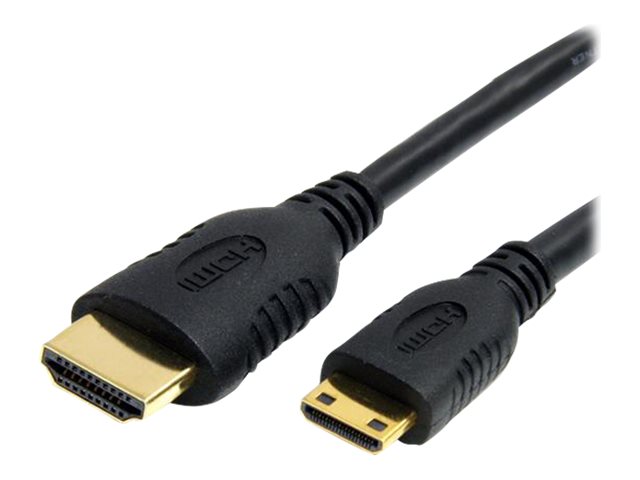 Startech 2m High Speed HDMI Cable with Ethernet HDMI to HDMI Mini - HDMI-kabel med Ethernet - HDMI han til 19 pin mini HDMI Type C han - 2 m - afskær