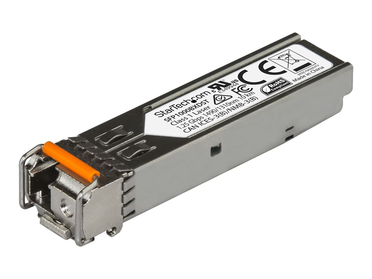 StarTech.com MSA Compliant Gigabit Fiber SFP Transceiver - 1000Base-BX (Downstream) - SM LC - 10 km - SFP (mini-GBIC) transceiver modul - Gigabit Ethernet