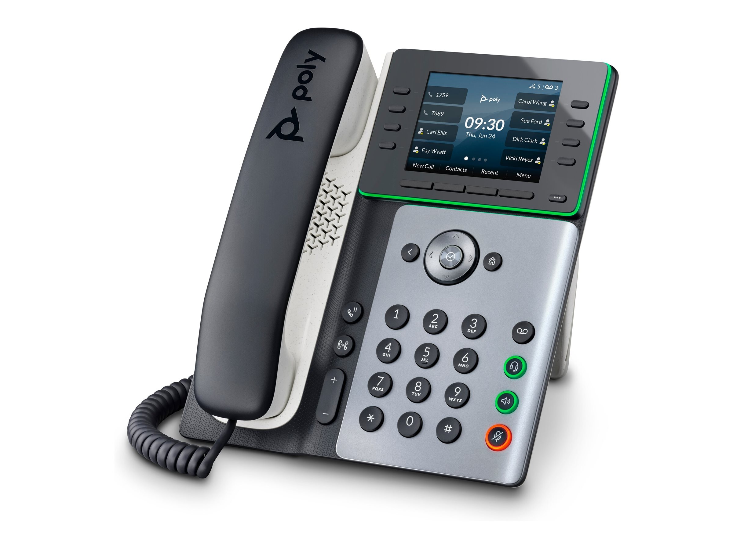 HP Poly Edge E300 - VoIP-telefon med opkalds-ID/opkald venter - 3-vejs opkaldskapacitet - SIP, SDP