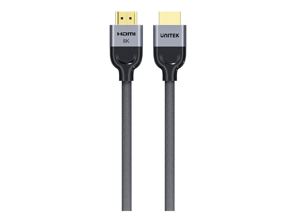 HDMI-kabel 2.1 8K - UNITEK LUX Oplot, 1 m