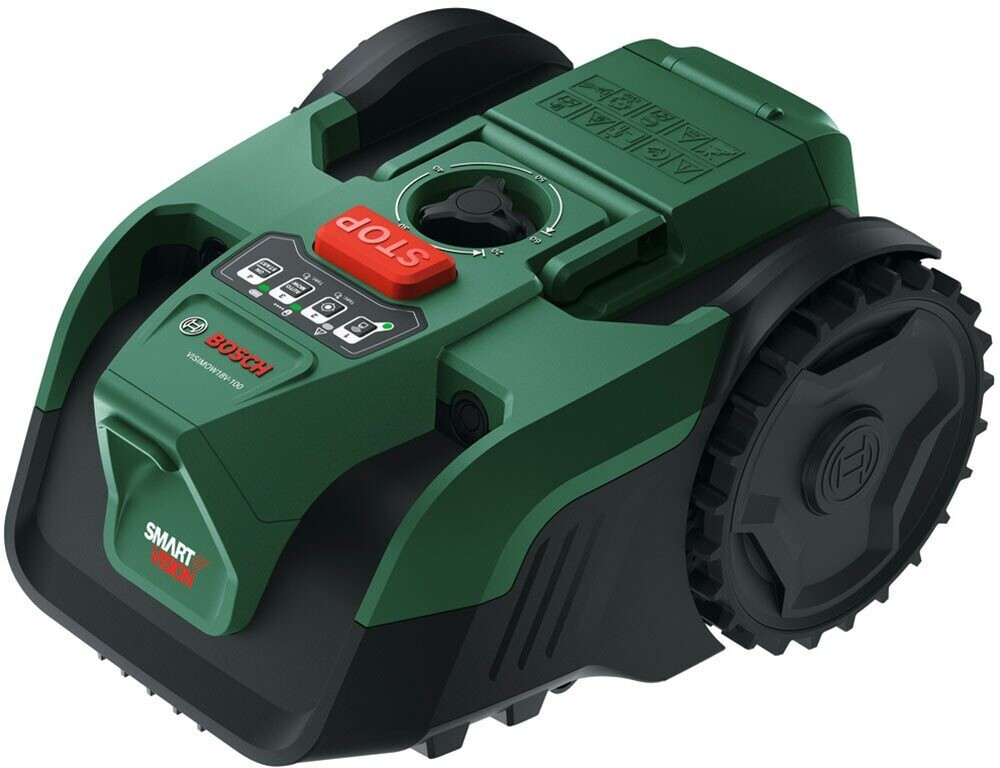 Bosch Powertools robotplæneklipper VISIMOW18V-100 (grøn/sort) 1x 4.0Ah Li-Ion batteri + ekstra kniv