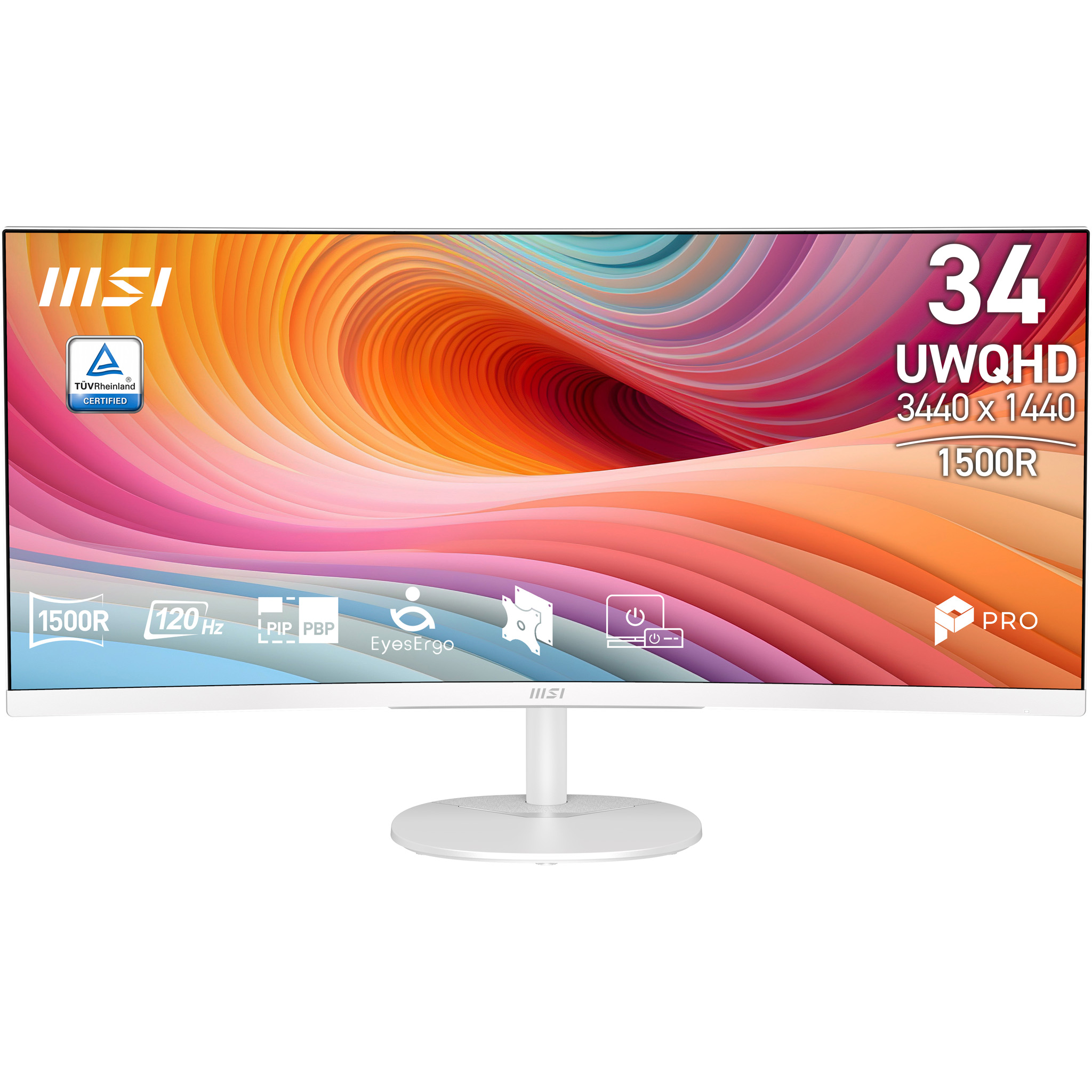 MSI Pro MP341CQW E12 34" VA 3440 x 1440 (UltraWide) HDMI DisplayPort 120 Hz