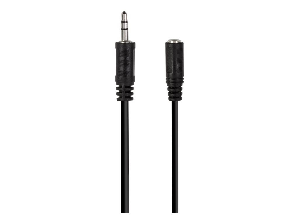 LogiLink - Forlængerkabel til audio - mini-phone stereo 3.5 mm hun til mini-phone stereo 3.5 mm han - 10 m - sort
