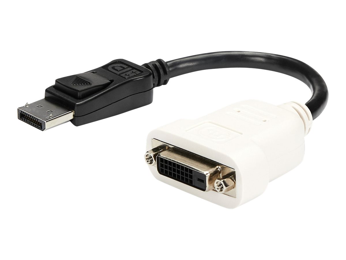 StarTech.com DisplayPort to DVI Adapter - 1920x1200 - Display Port to DVI Dongle - Passive DP to DVI-D Adapter (DP2DVI) DisplayPort adapter 24cm Sort