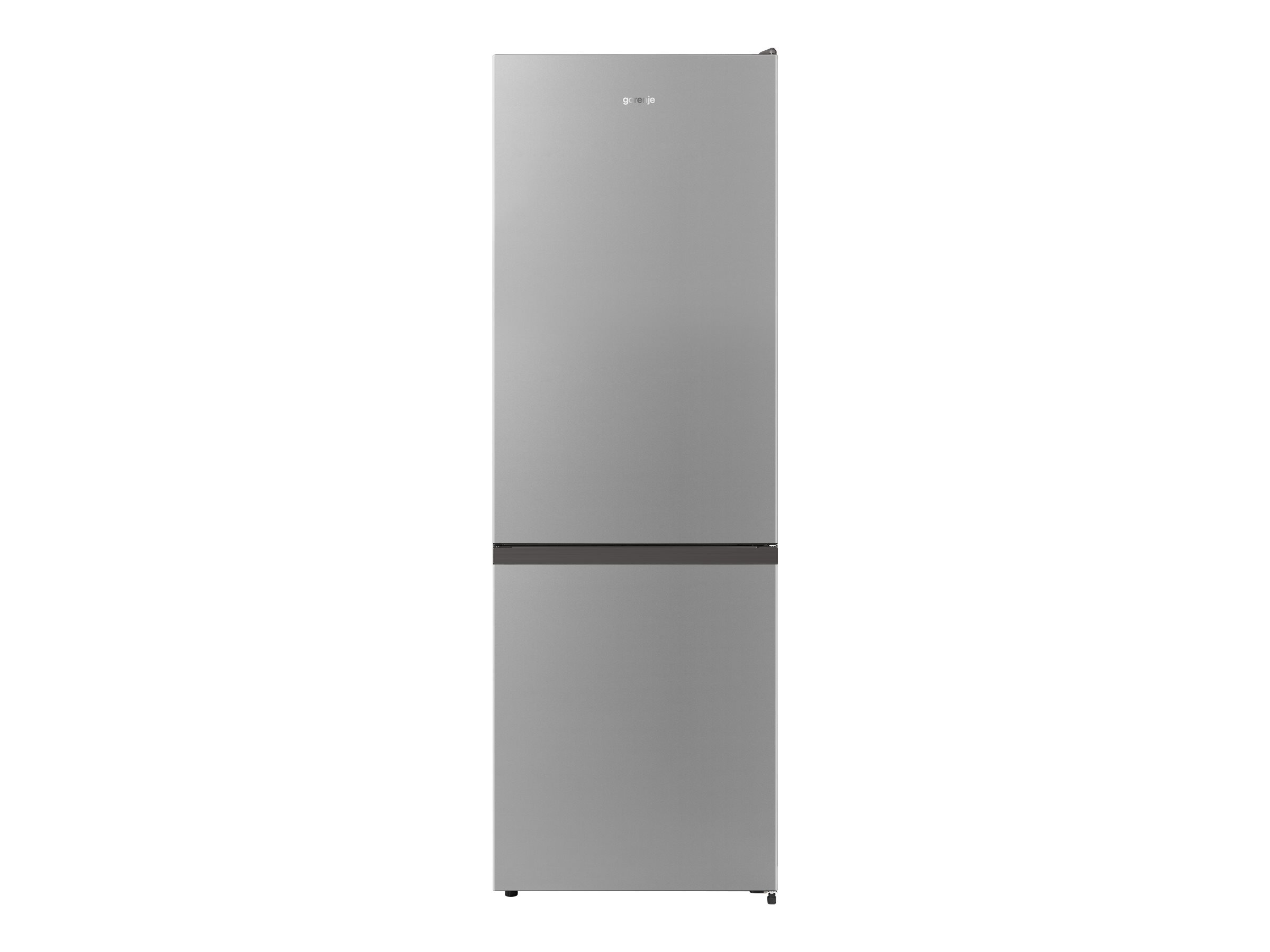 Gorenje NRK6182PS4 - Køleskab/fryser - bund-fryser - bredde: 59.5 cm - dybde: 59 cm - højde: 178.5 cm - 292 liter - Klasse E - grå