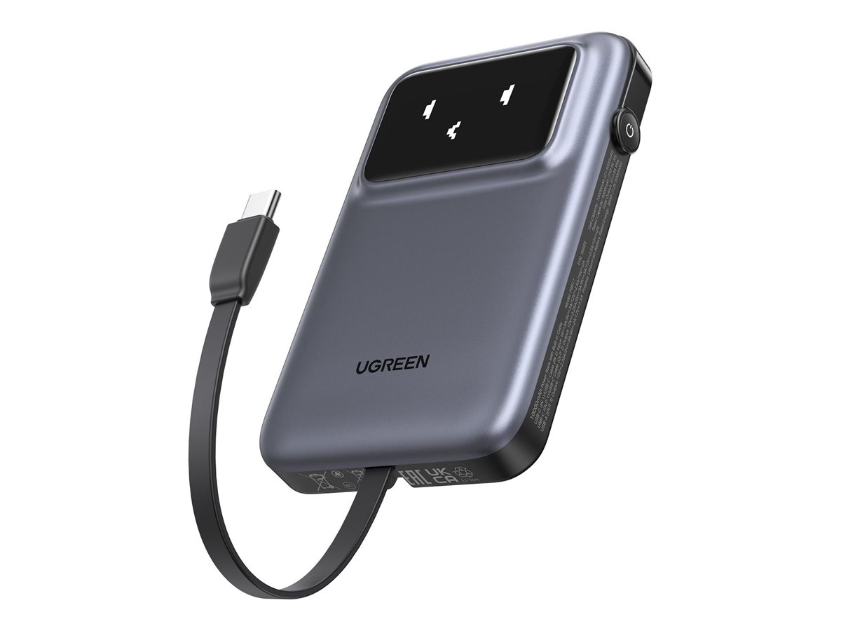 UGREEN Uno 30W Powerbank - Grå - 10000 mAh