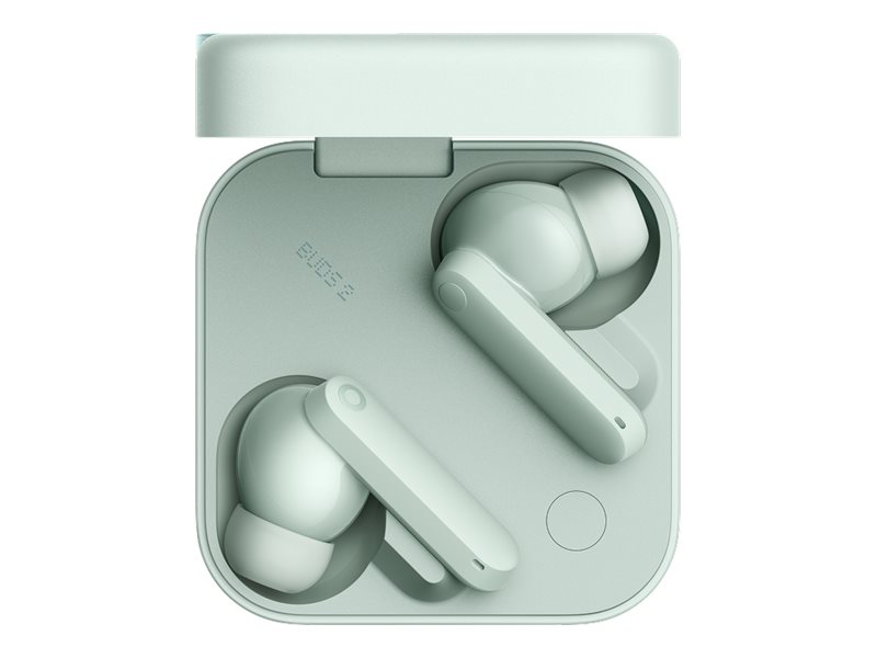 CMF Buds 2 - Trådløse øretelefoner med mik. - ørespids - Bluetooth - aktiv støjfjerning - lysegrøn