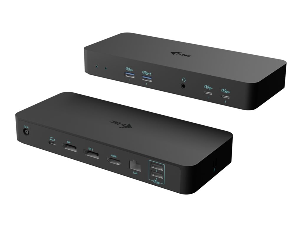I-Tec - docking station - USB-C / USB4 / Thunderbolt 3 / Thunderbolt 4 / Thunderbolt 5 - HDMI 2 x DP - 1GbE