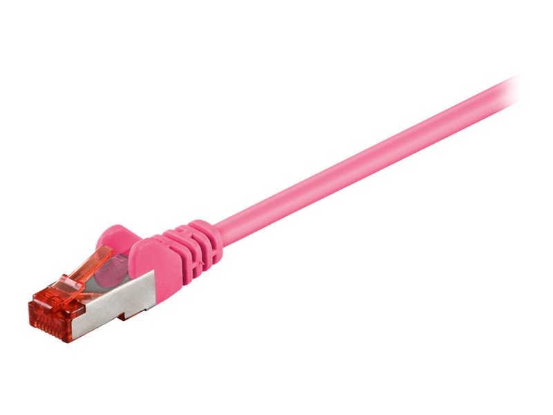 goobay CAT 6 SFTP, PiMF 1m Patchkabel Magenta