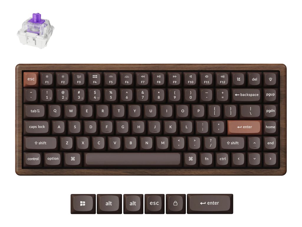 Keychron Tastatur Magnetic-mechanical key switch Magnetic-mechanical key switch RGB RGB Kabel & trådløs Kabel & trådløs Kabel & trådløs Kabel & trådl