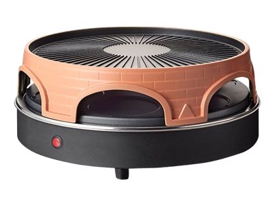 Emerio PO-113255.4 - Pizzaovn/grill/raclette - 1.8 kW - terracotta orange