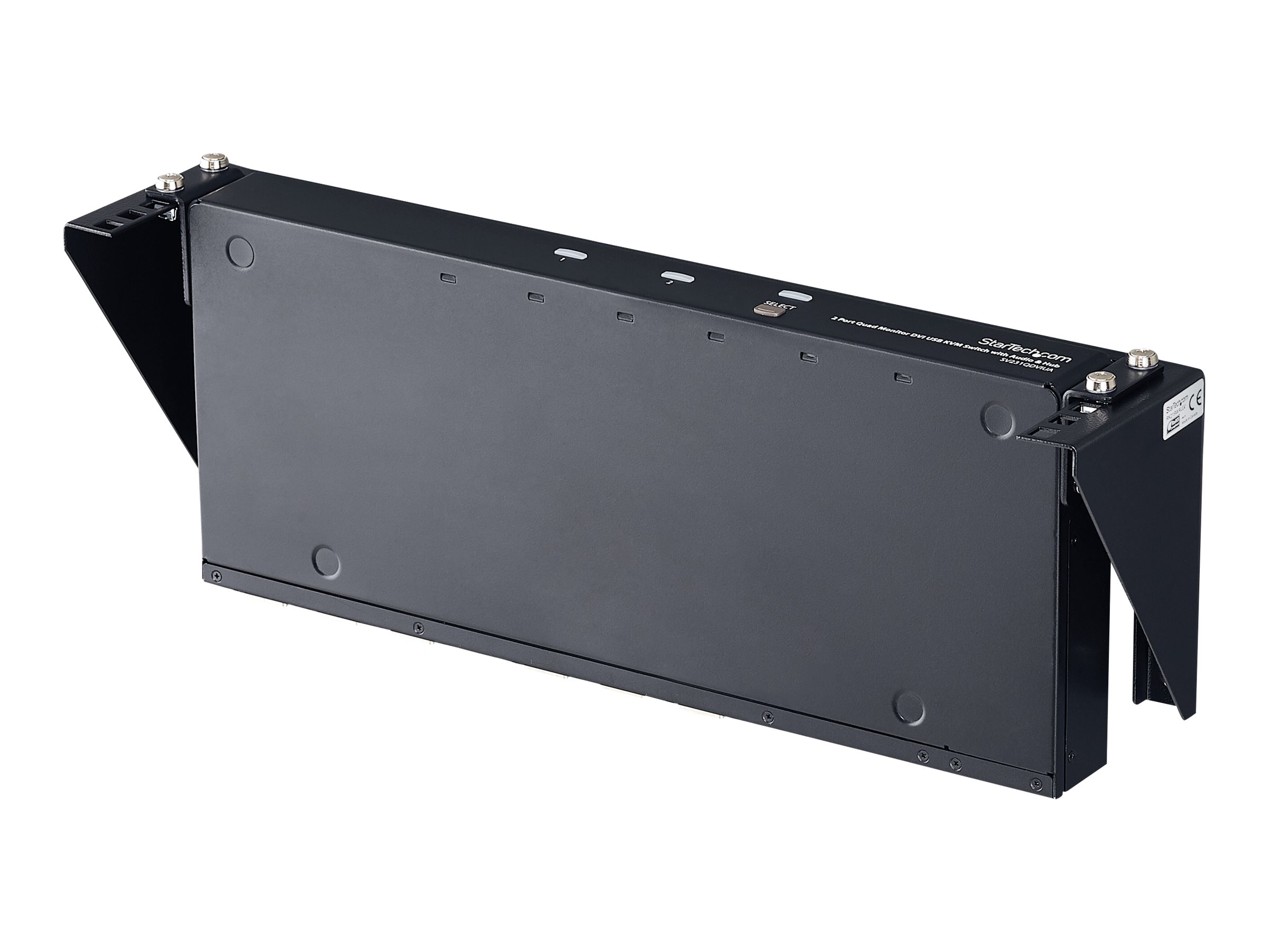StarTech.com 2U Vertical Wall Mount Patch Panel Bracket - Steel Rack Mount Bracket w/Hardware for 19" Network, Server and Data Equipment (RK219WALLV)