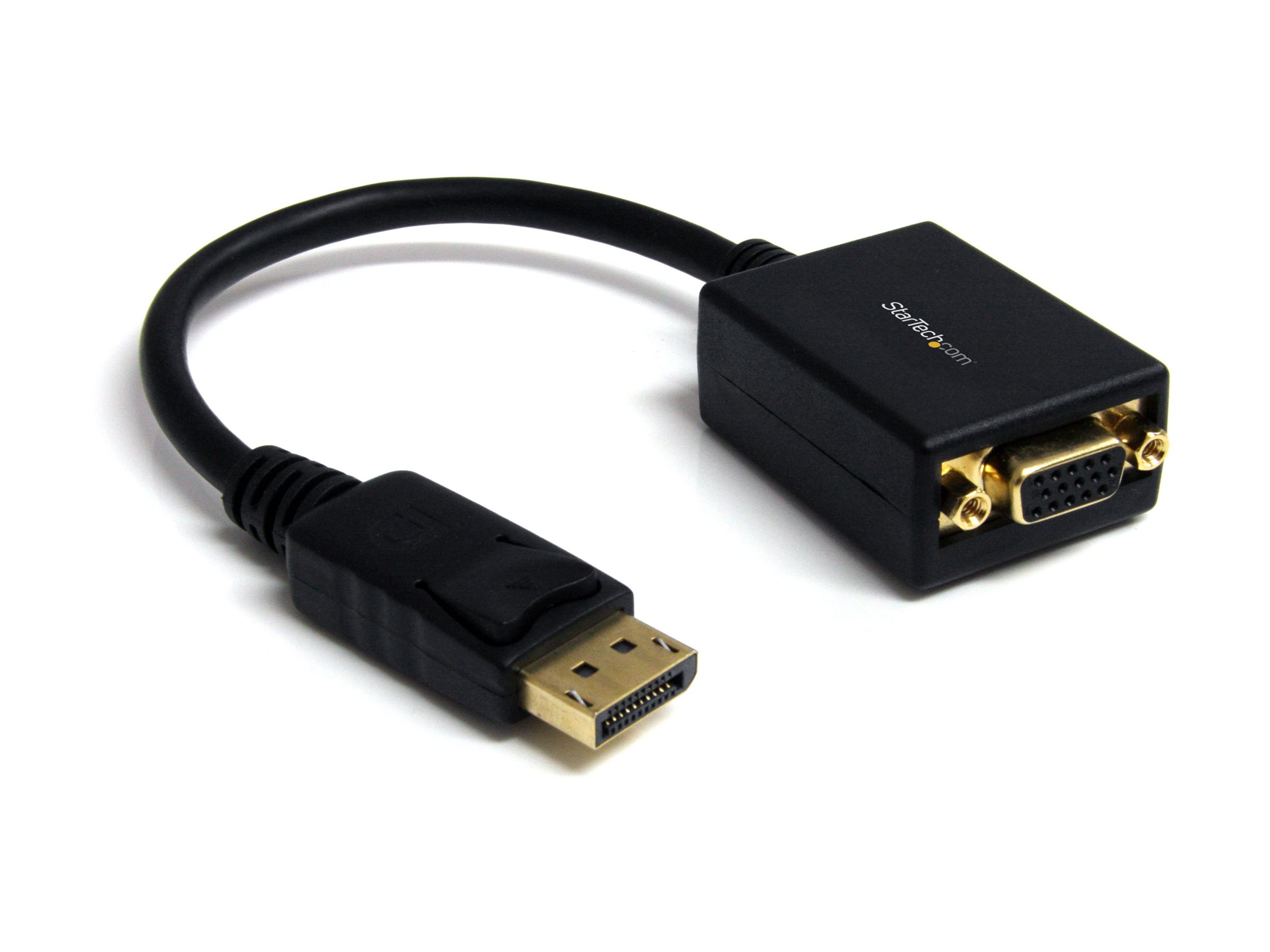 StarTech.com DisplayPort To VGA Video Adapter Converter - Active - 1080p - DP to VGA Converter (DP2VGA2) Display-adapter 27.94cm Sort billede