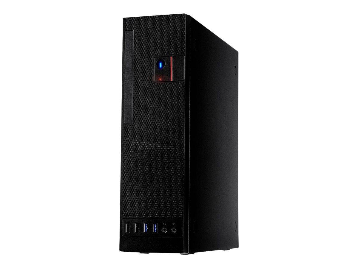 Inter-Tech S-331 - Kabinet - Desktop slimline - Sort