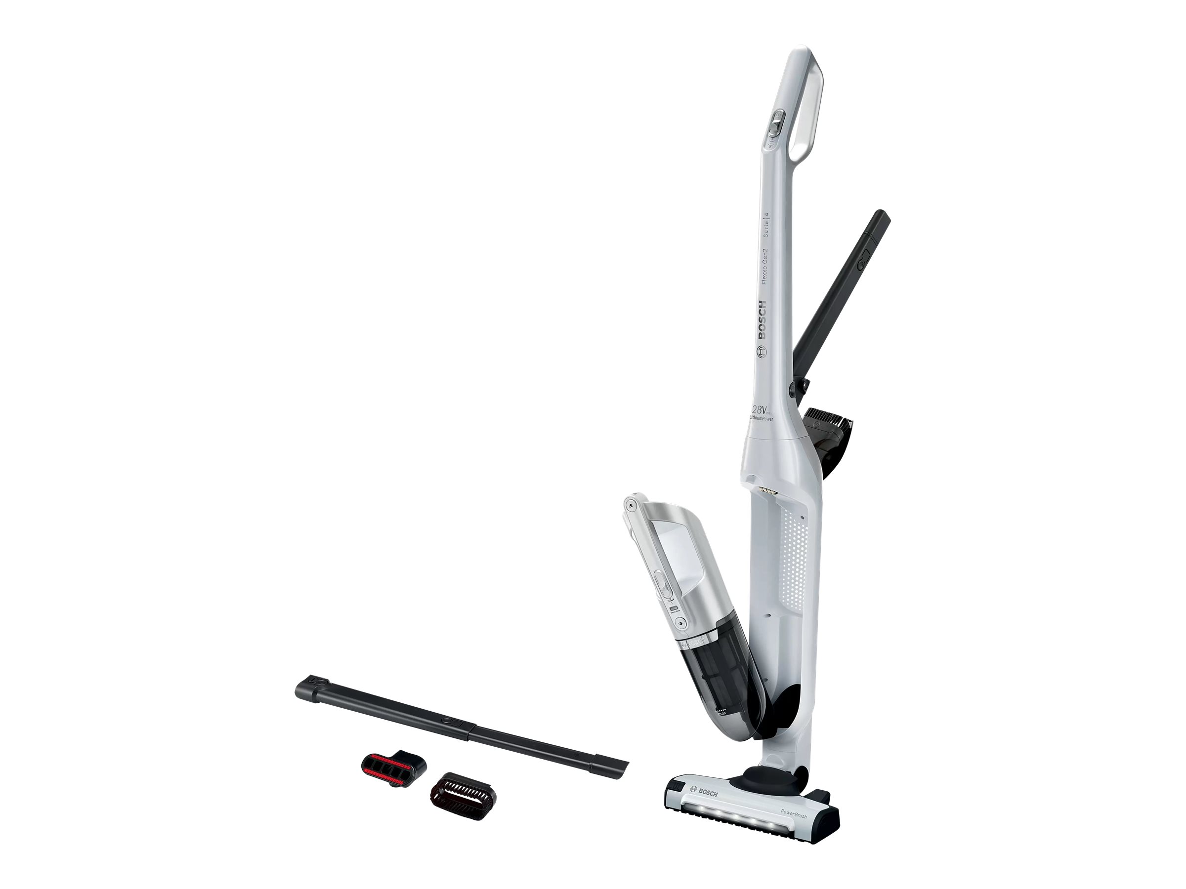 Bosch Flexxo BBH3ALL28 Støvsuger 0.4liter Hvid metallisk