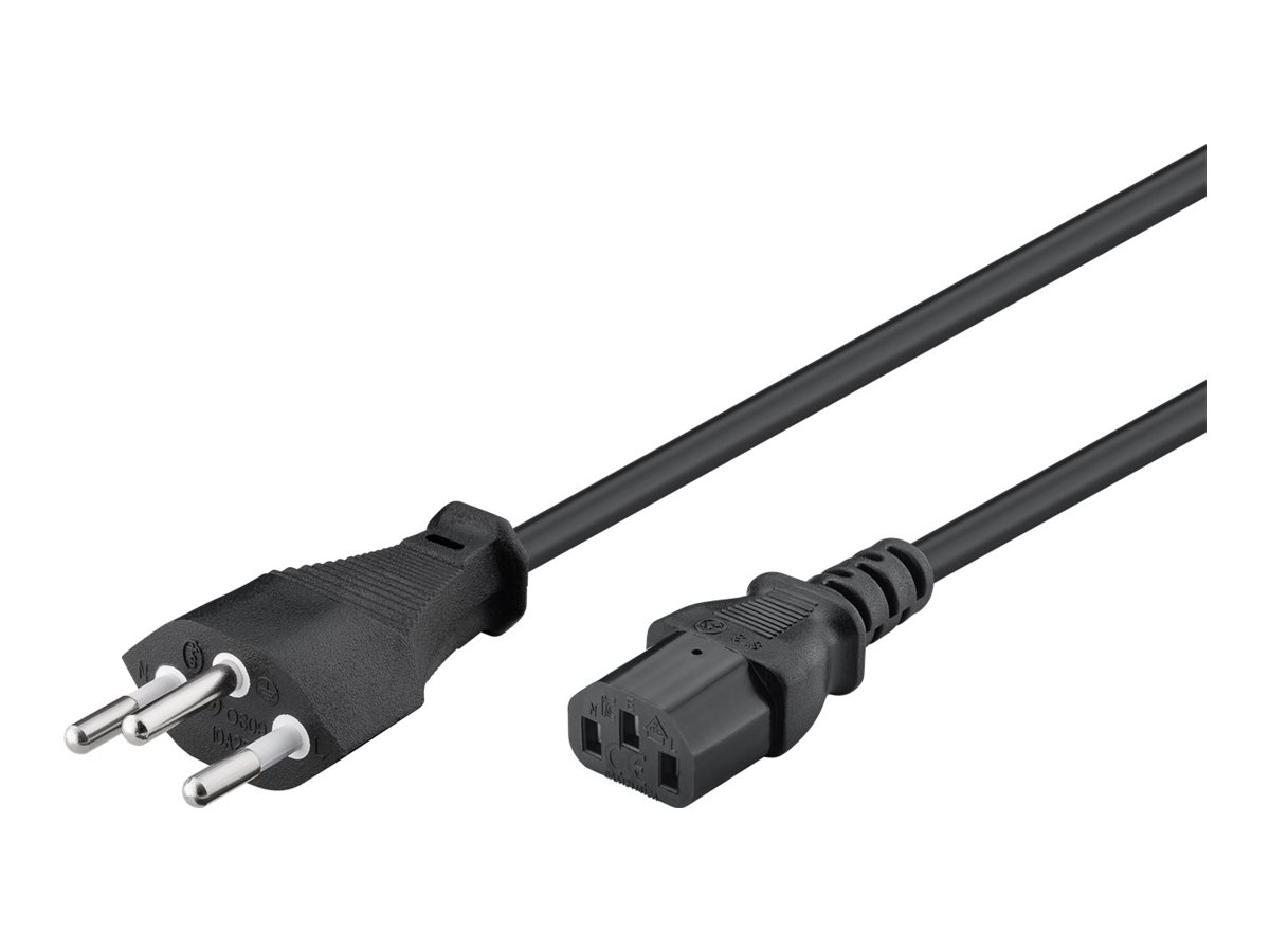 goobay Effekt SEV 1011 Power IEC 60320 C13 Sort 1.8m Strømkabel