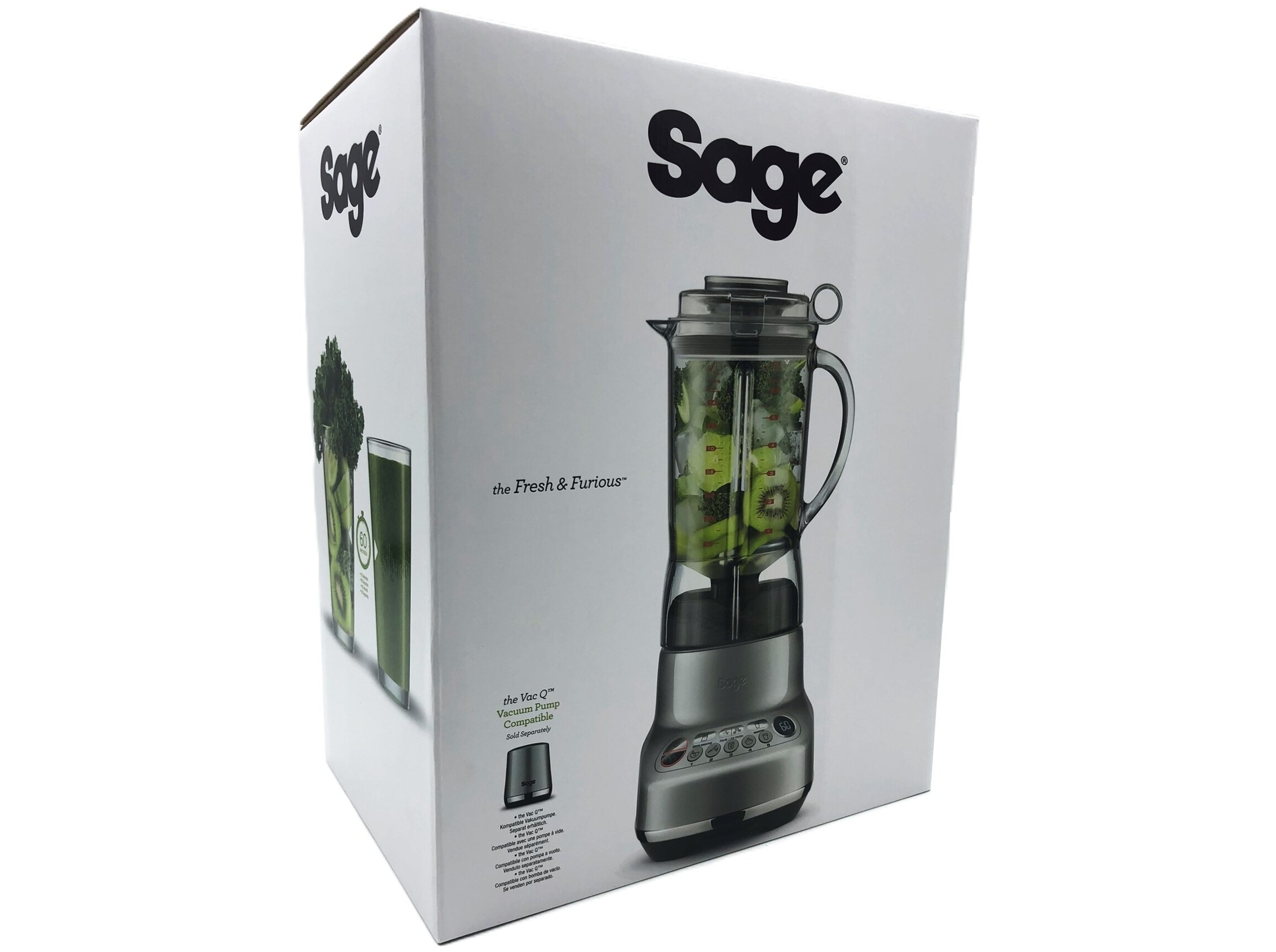 Sage SBL620SIL4CEU1 the Fresh & Furious Blender Gøre flydende-funktion Hakkefunktion Blandefunktion Pureringsfunktion Blendfunktion Sølv