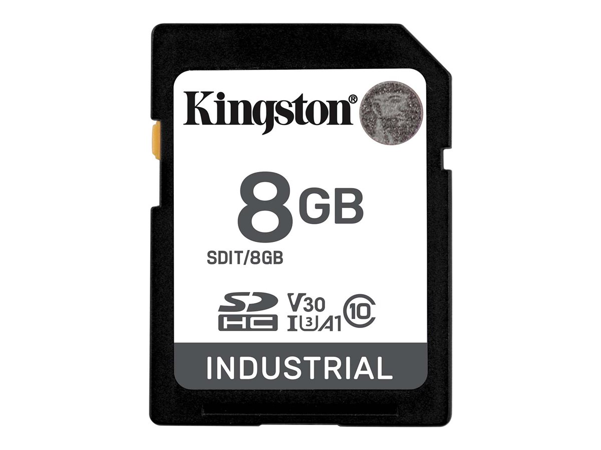Kingston 8G SDHC Industrial pSLC Class 10, UHS-I, U3, V30, A1 SD-Card