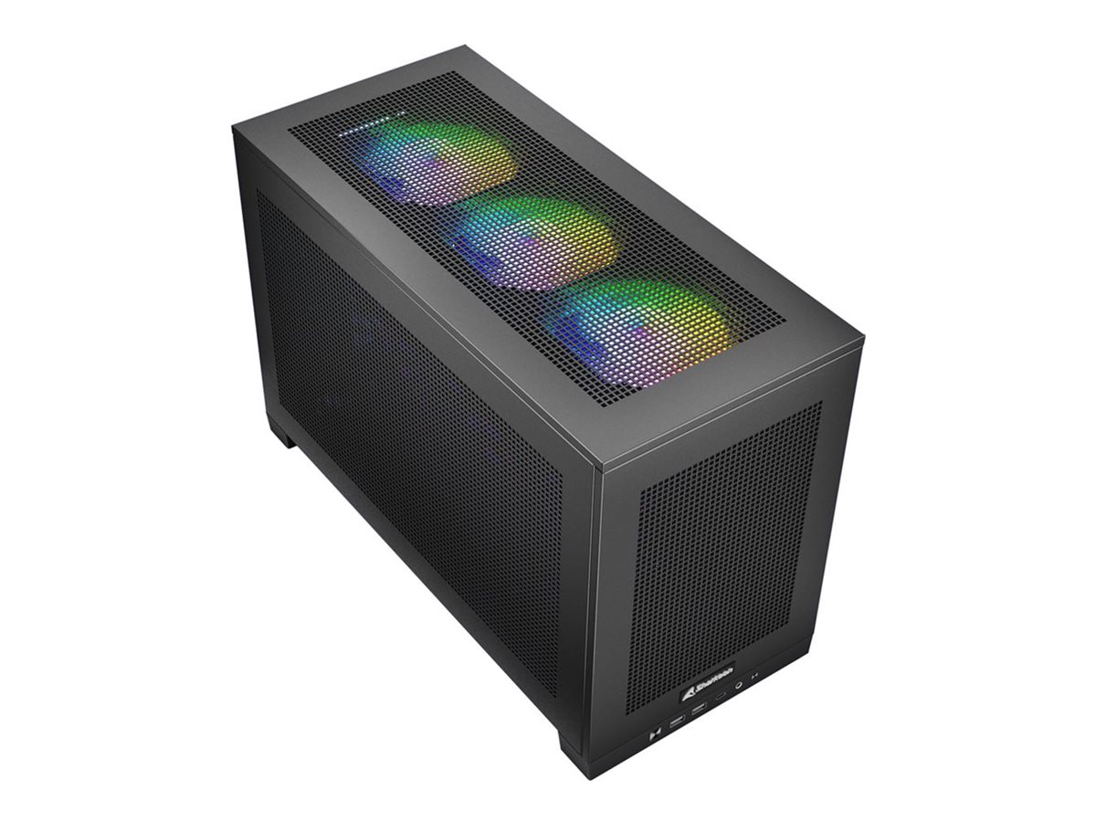 Sharkoon REBEL C20 ITX RGB, tower case (black) Kabinet - GEEKD.dk