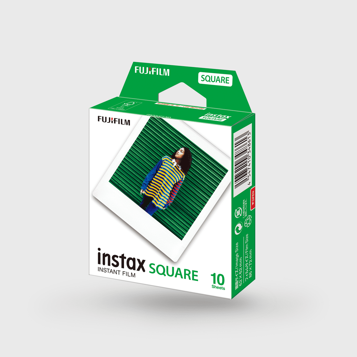 FUJIFILM Instant-Farbfilm Instax Square, 1 Kassette, 16899893