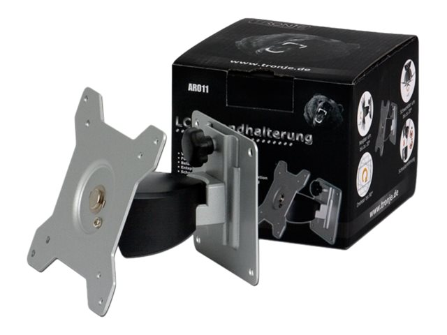 Tronje AR011 - Monteringssæt (vægmontering) - Skærmtiltning og -drejning - for LCD display - aluminium, stål - skærmstørrelse: 15-24 - vægmonterbar