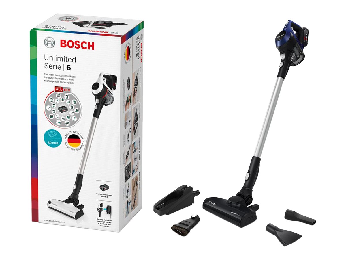 Bosch Unlimited Serie | 6 BBS611MAT Støvsuger 0.3liter Måneskinsblå