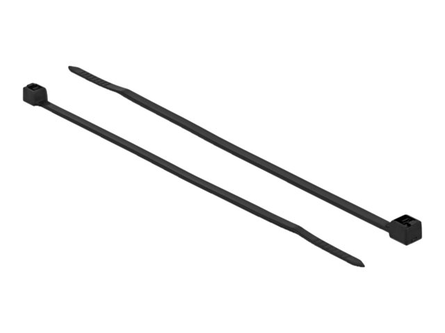 Delock - Kabelbånd - 10 cm - sort (pakke med 100)