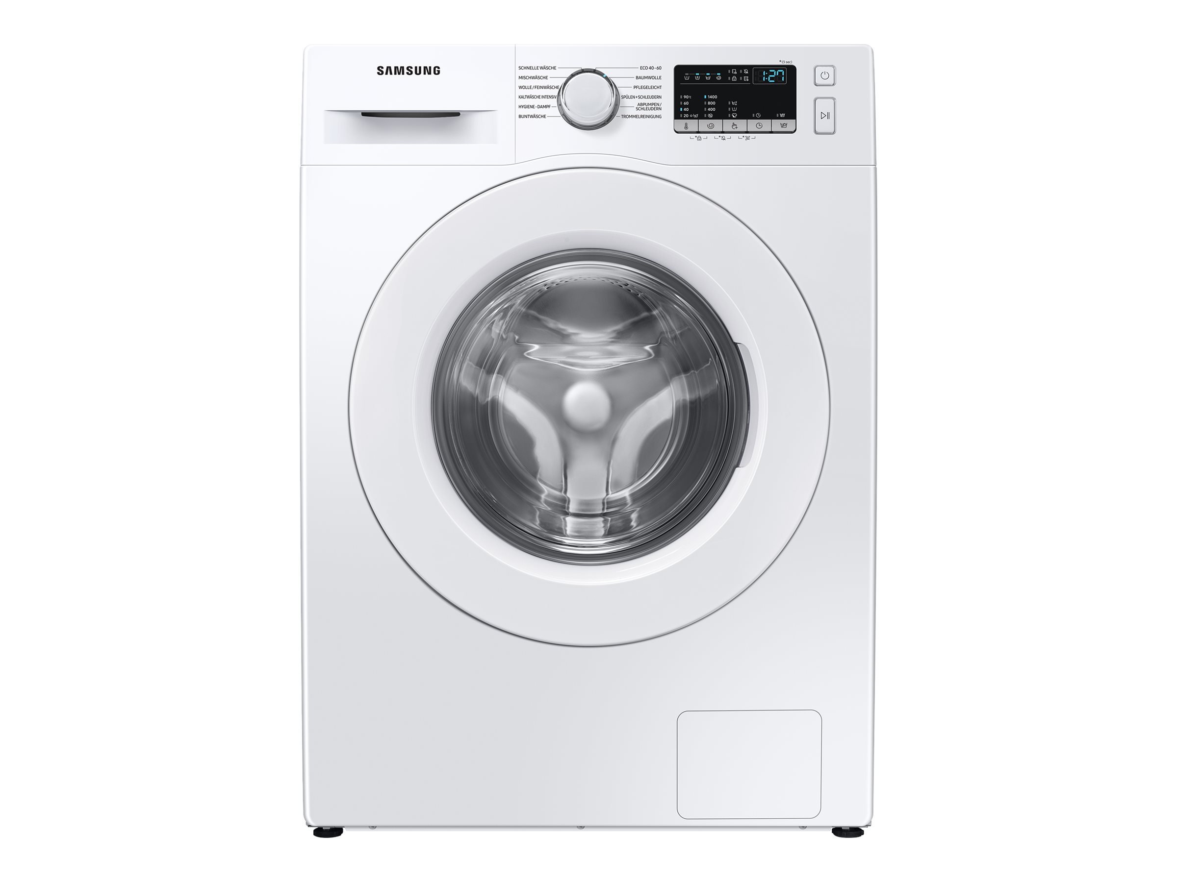 Samsung WW4900T WW90T4048EE - Vaskemaskine - bredde: 60 cm - dybde: 55 cm - højde: 85 cm - frontbetjening - 61 liter - 9 kg - 1400 rpm - hvid
