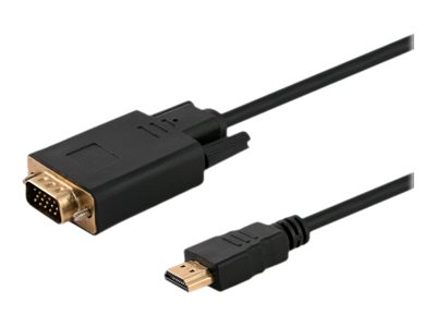 HDMI til VGA kabeladapter 1,8 m – Savio CL-103, sort
