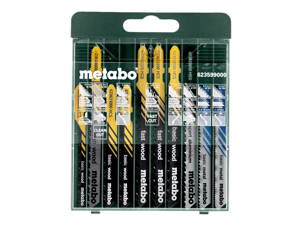 Stiksavklinger, sortiment 10stk