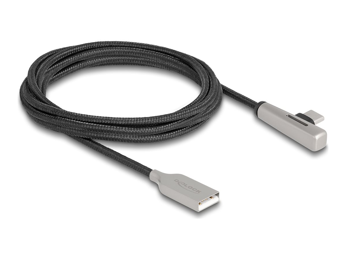 DeLOCK USB 2.0 USB Type-C kabel 2m Sort Sølv