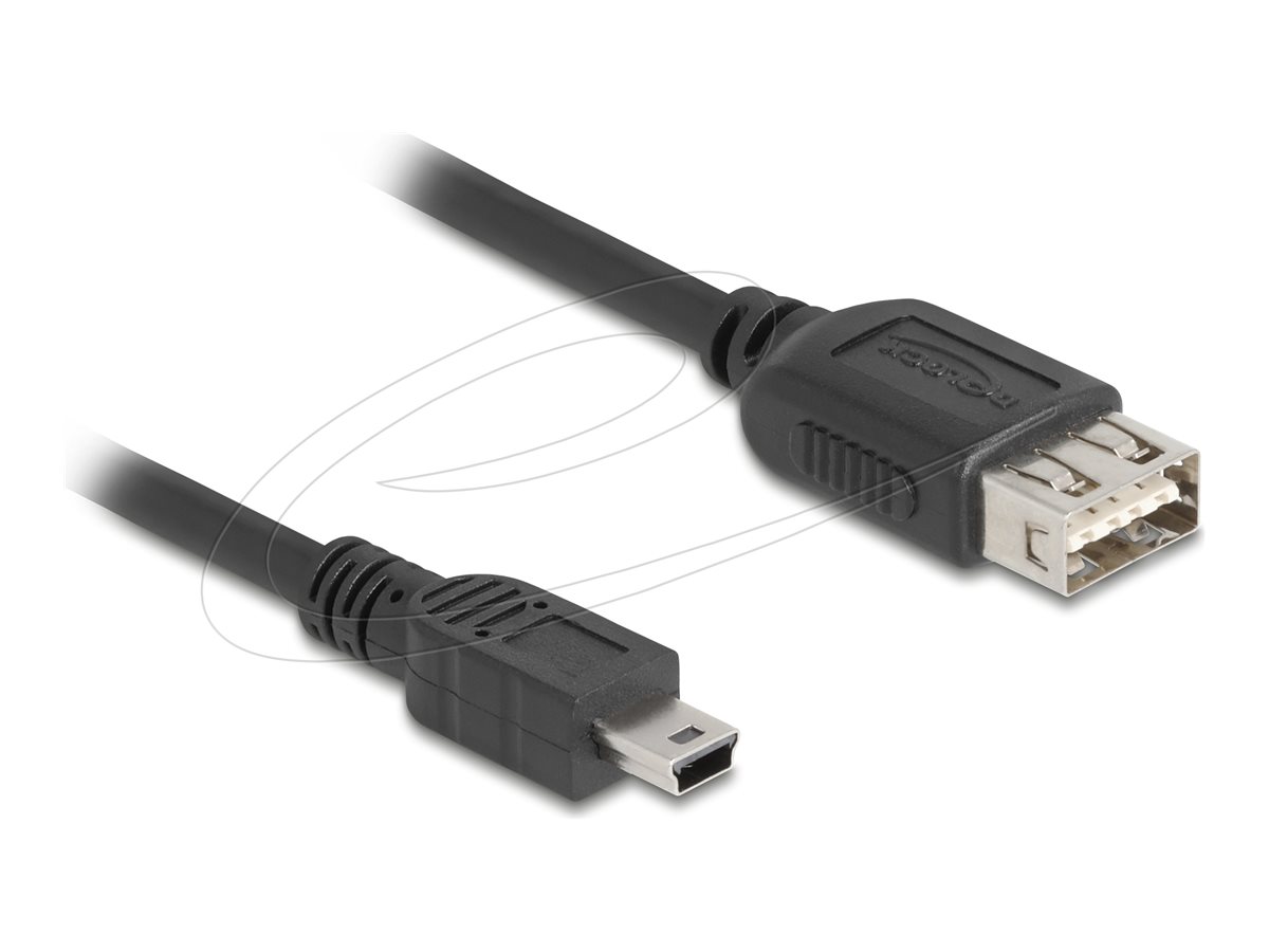 Delock USB-kabel 50cm Sort