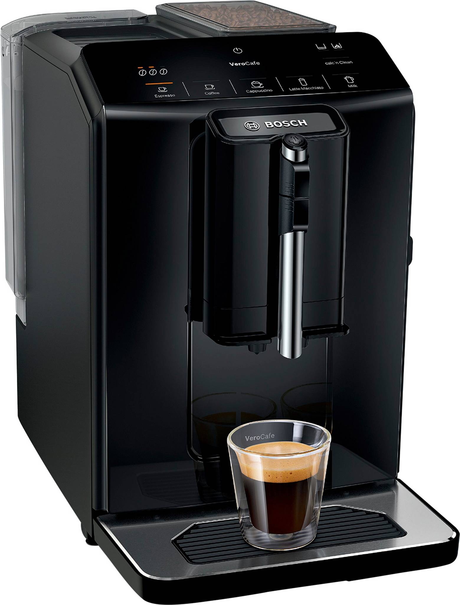 Bosch Serie 2 TIE20109, Espressomaskine, 1,4 L, Kaffebønner, Indbygget kværn, 1300 W, Sort