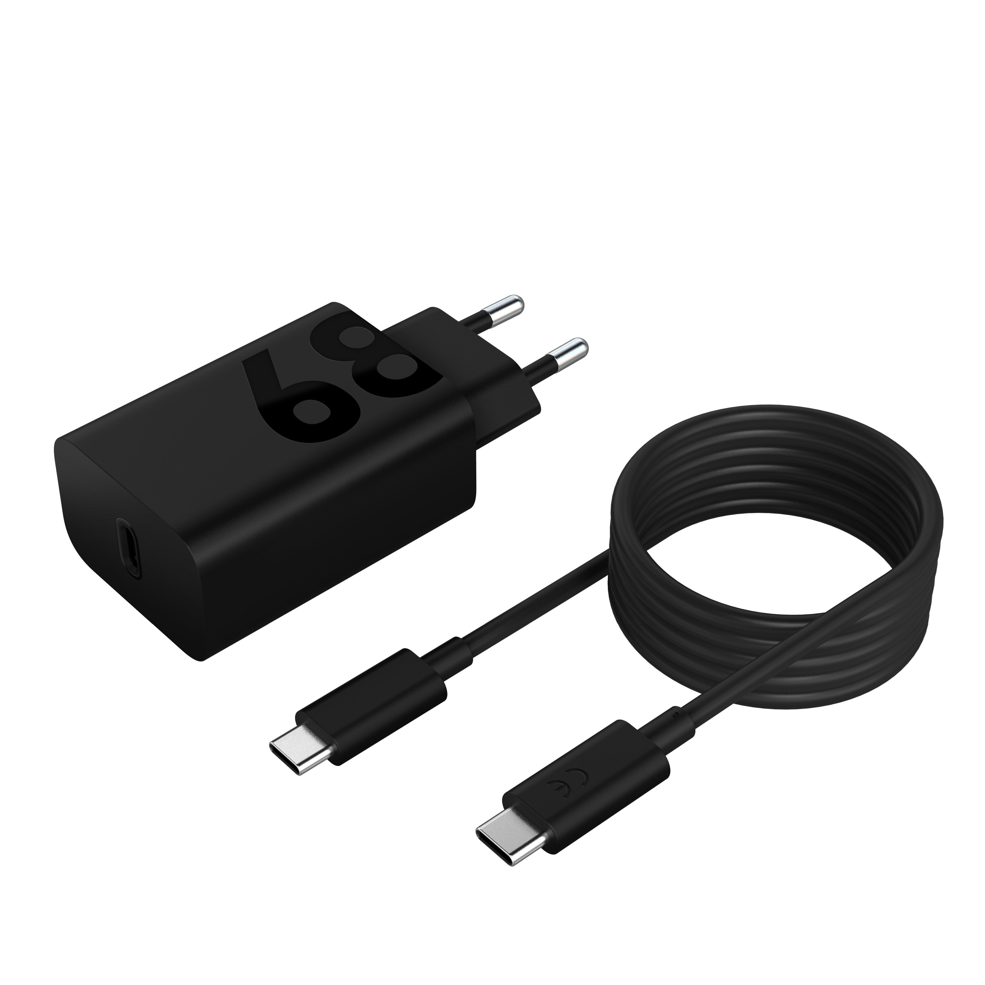 Lenovo 68W USB-C Wall Charger Tablet, Universel Sort Vekselstrøm Indendørs