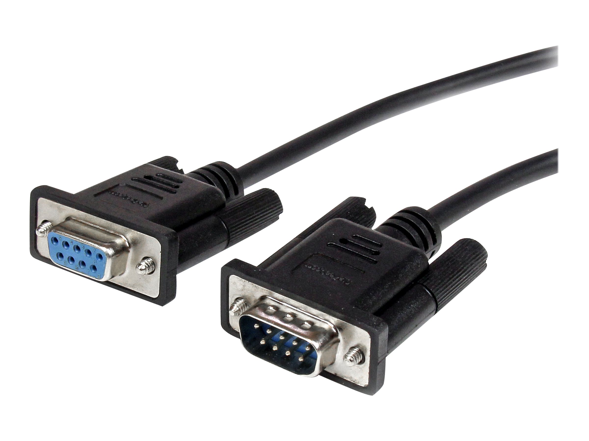 StarTech.com 3m Black Straight Through DB9 RS232 Serial Cable - DB9 RS232 Serial Extension Cable - Male to Female Cable (MXT1003MBK)